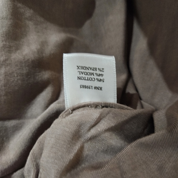 NWT Bobi  Draped Modal Jersey Mini Dress Java - Picture 6 of 8